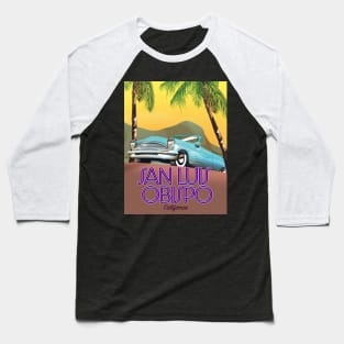 San Luis Obispo California Travel poster Baseball T-Shirt